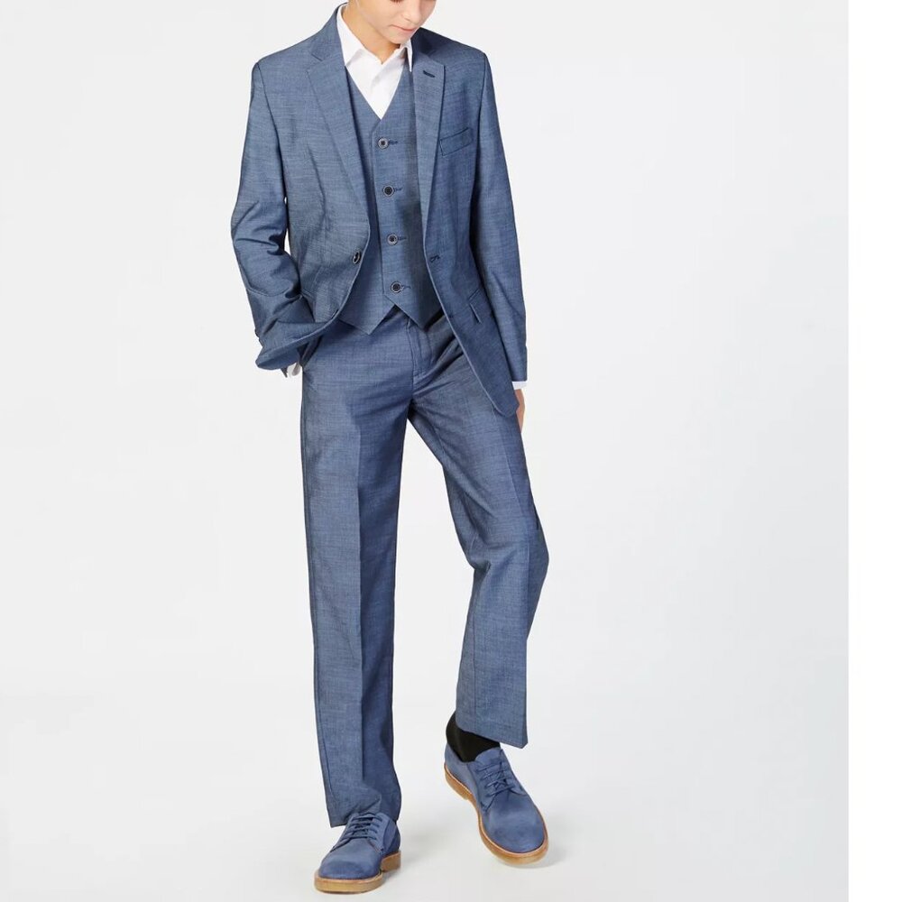 Boys Calvin Klein Slim Fit Suit and Shirt set (Age 10)